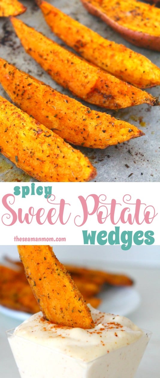 Spicy sweet potato wedges