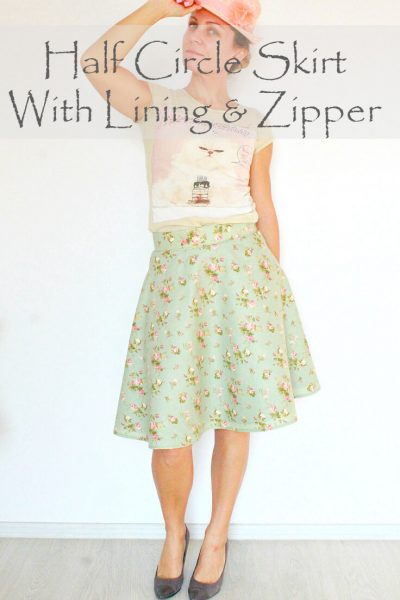 How to Sew a Lined Skirt with Zipper - Easy Peasy Creative Ideas