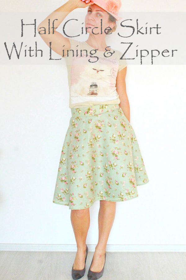 How To Sew A Lined Skirt With Zipper - Easy Peasy Creative Ideas