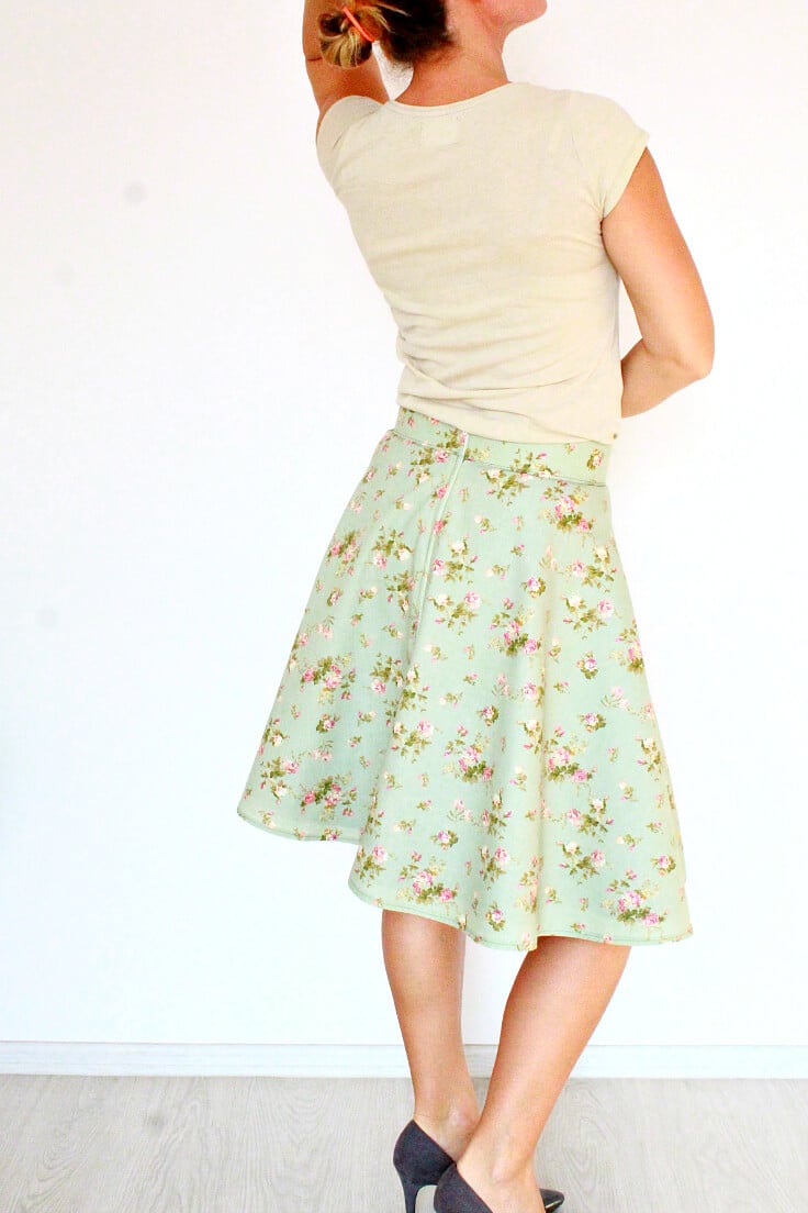 Lined skirt