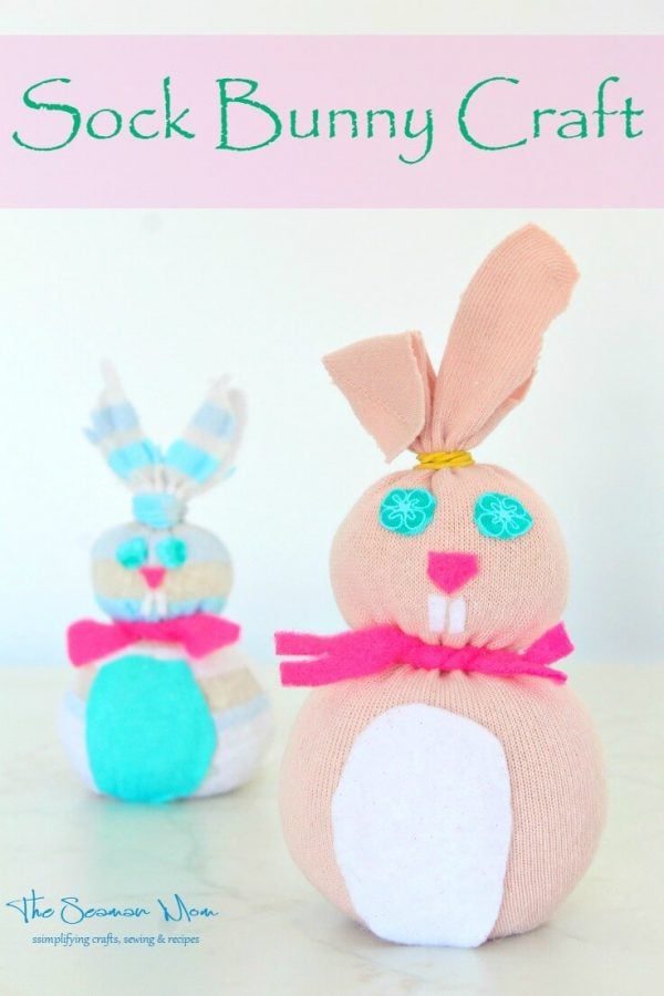 Sock Bunny Craft For Easter | Easy Peasy Creative Ideas