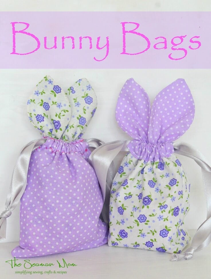 Bunny Bag Pattern For Treats Or Gifts | Easy Peasy Creative Ideas