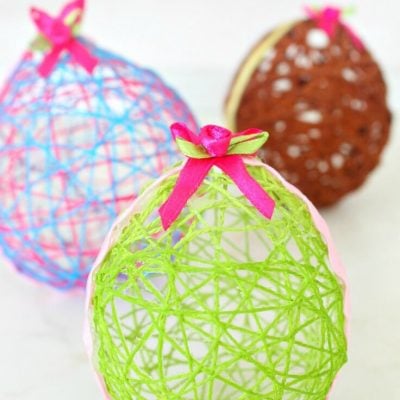 String Easter Eggs Craft