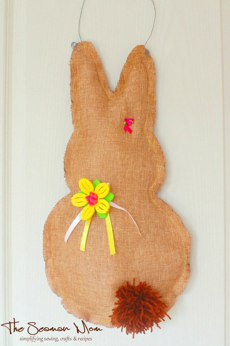 Easter Bunny Door Hanger Sewing Tutorial