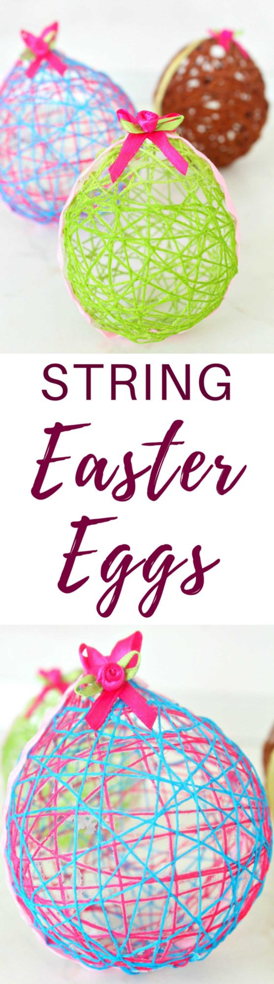 Easy To Make String Easter Eggs - Welcome To Nana's