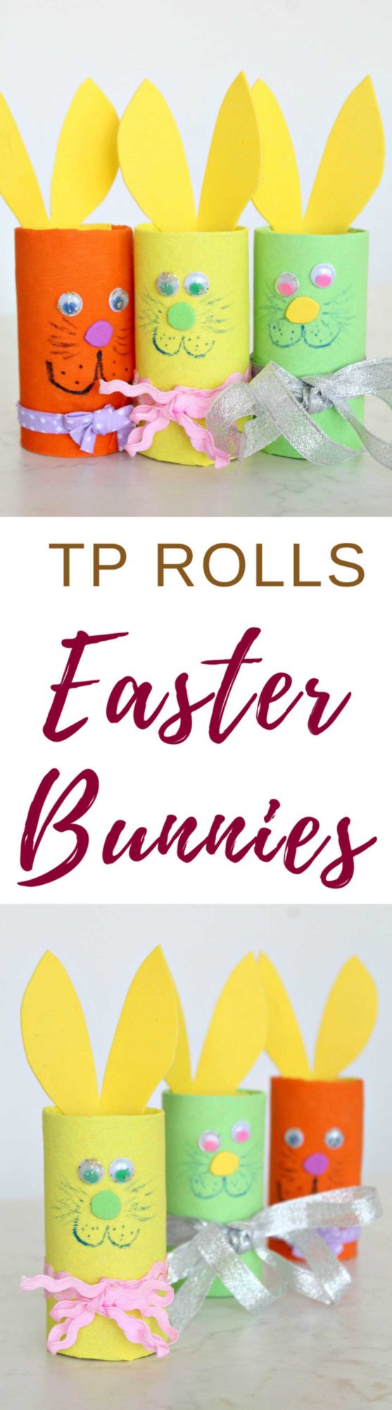 Toilet Paper Tube Bunnies Kids Craft