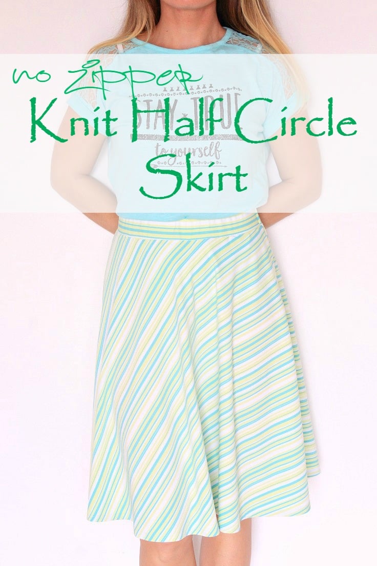 Half circle shop skirt zip