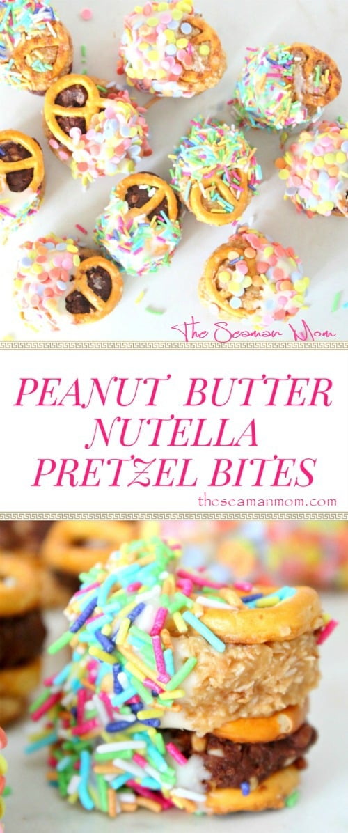 Peanut Butter Nutella Pretzel Bites