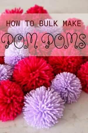 How To Make Pom Poms In Bulk With The Easiest & Fastest Method