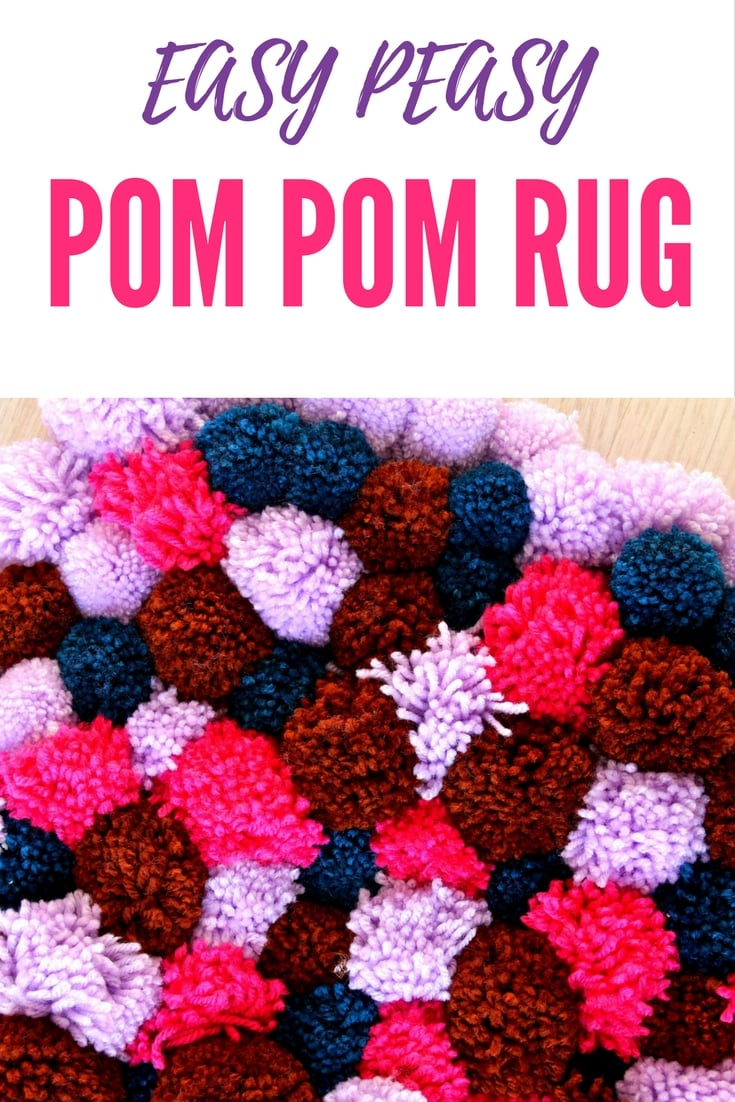 Easy DIY Pompom Rug Tutorial