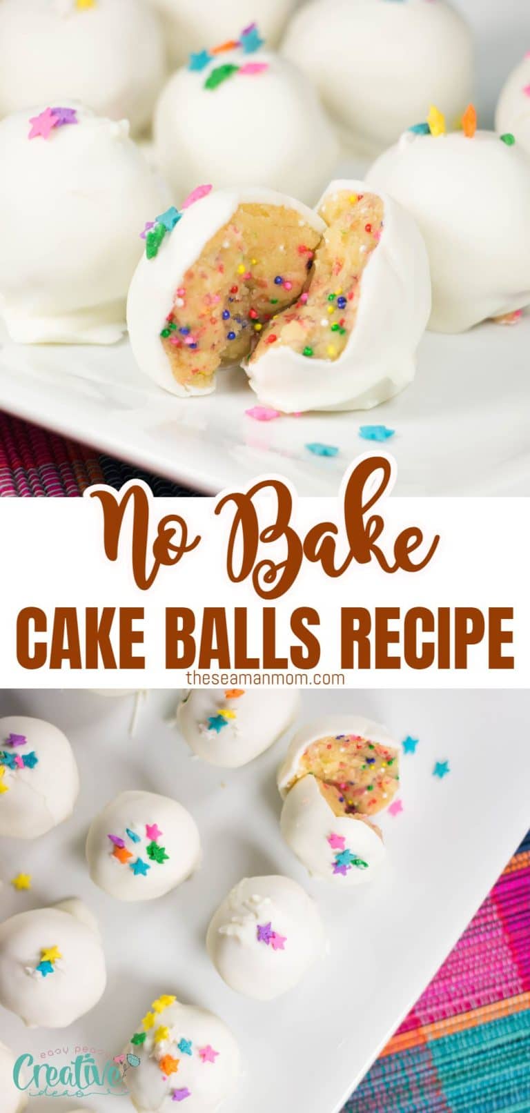 Easy No Bake CAKE BALLS Recipe - Easy Peasy Creative Ideas