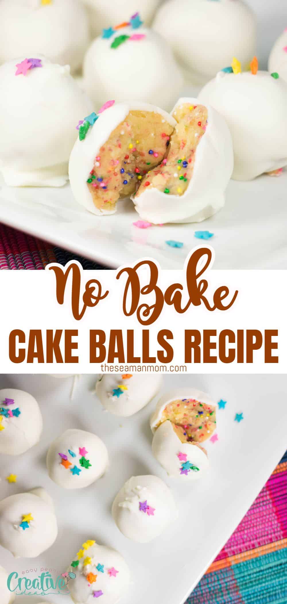 Making these delicious no-bake cake balls is a breeze and always brings smiles to the faces of everyone who tries them! These tasty treats are like miniature birthday cakes in every bite! Give them a try today and you won't be disappointed. via @petroneagu