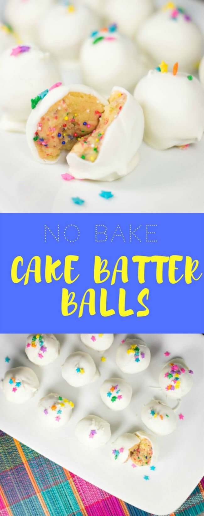 No Bake Cake Batter Balls Recipe