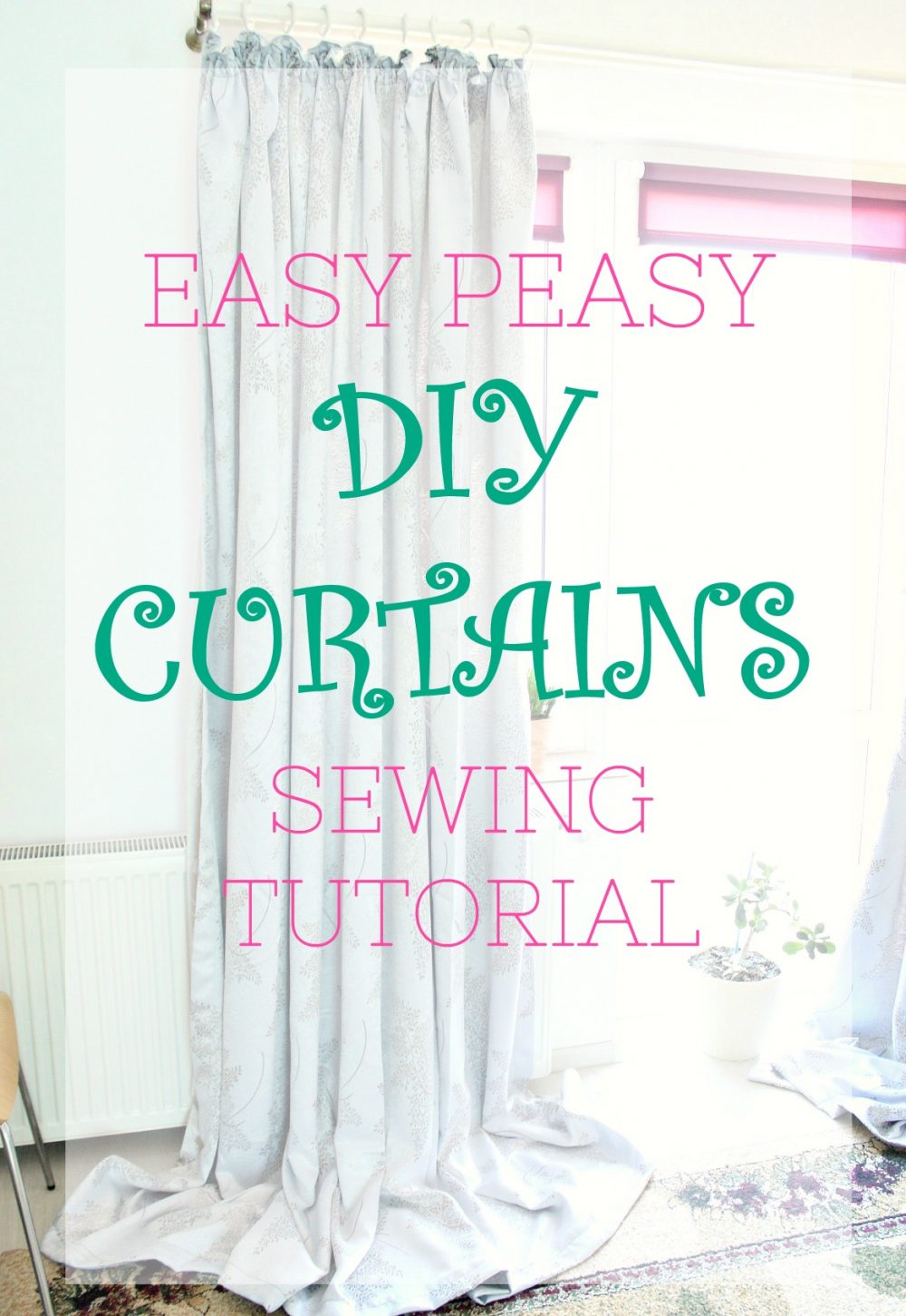 DIY Curtains Easiest Sewing Tutorial For Beginners