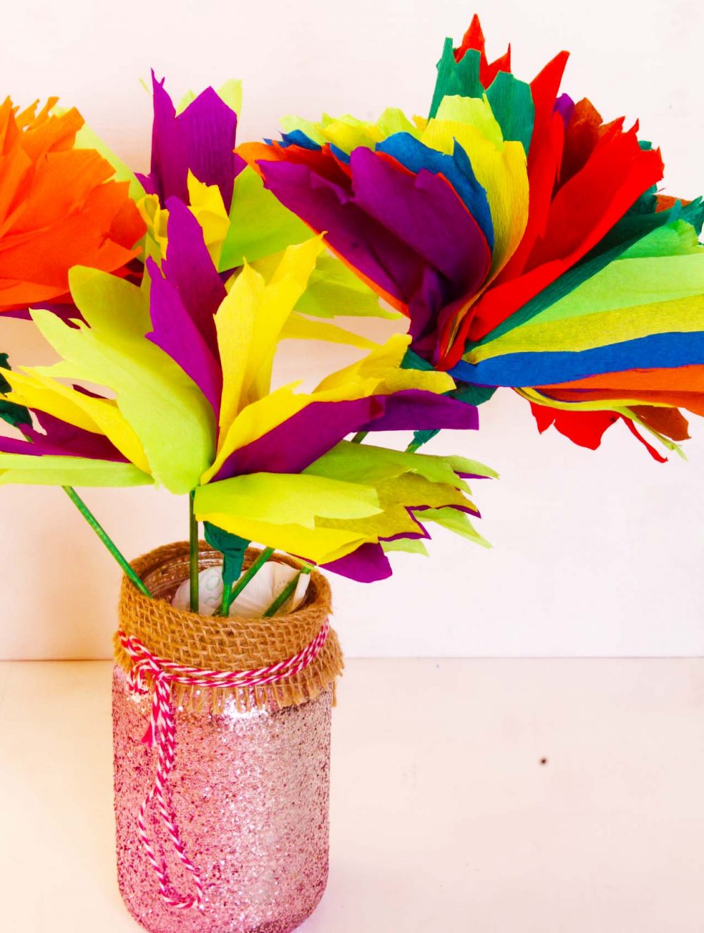 Easy Tissue Paper Flowers Craft For Kids With Video Tutorial