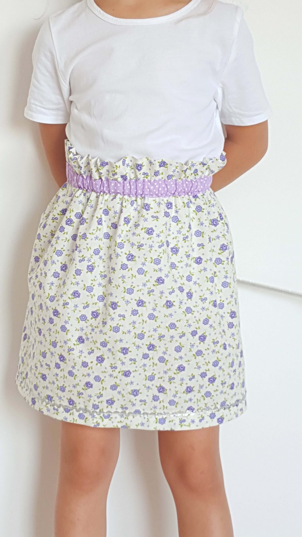 Paper bag outlet skirt short