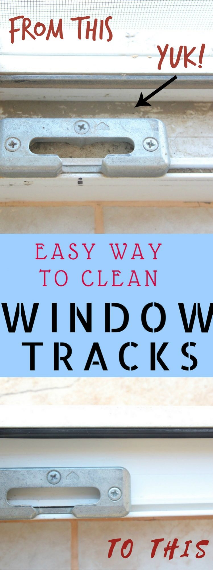 Best way to clean window tracks