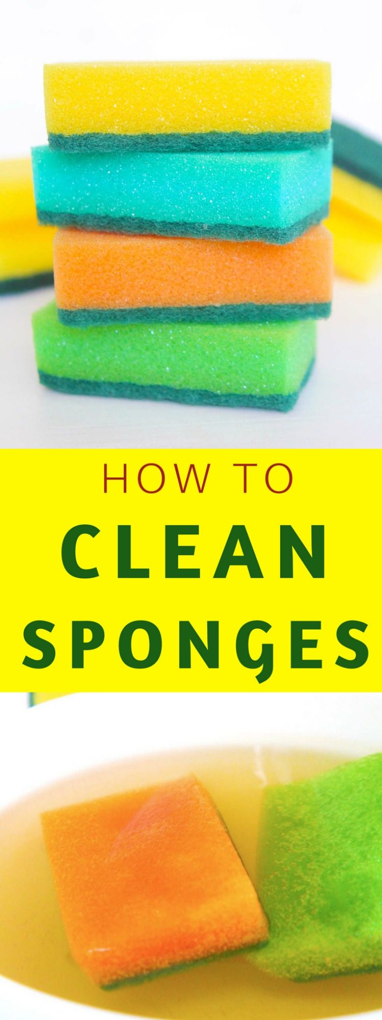 How to clean a sponge