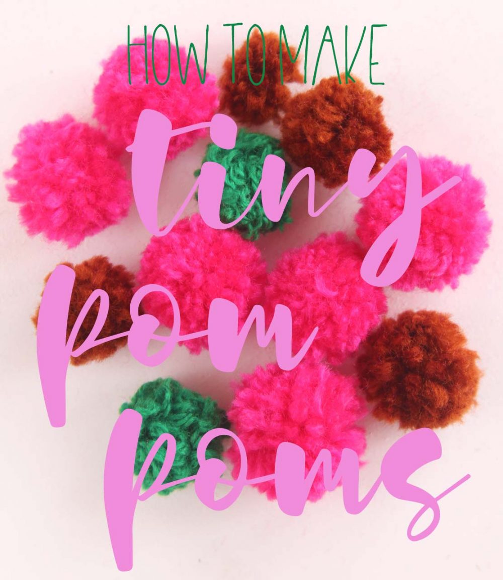 Image of mini pom poms in various colors