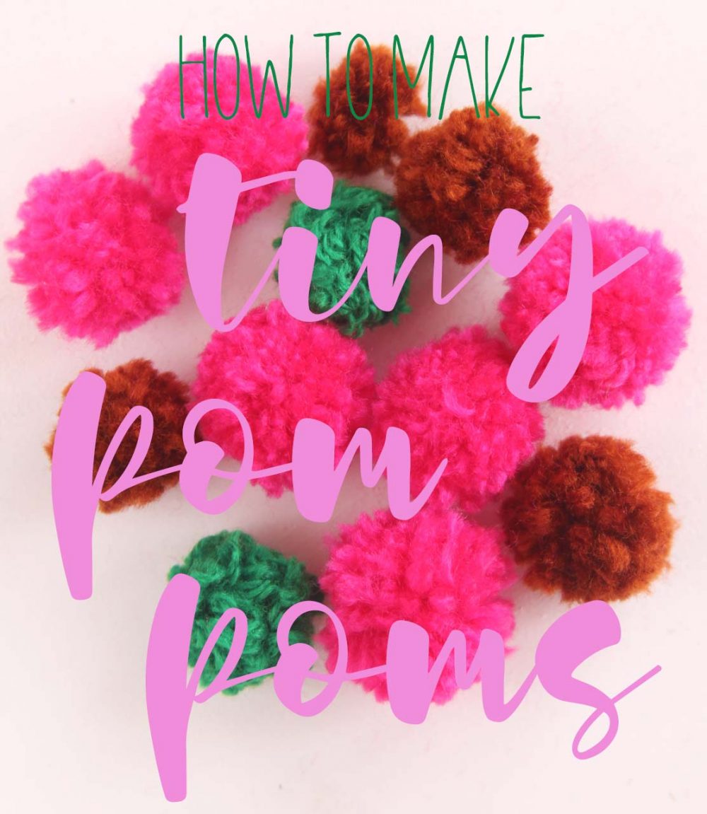 How to Make Pom Poms with a Fork {Mini Pom Poms}  How to make a pom pom,  Pom pom keychain diy, Yarn crafts for kids