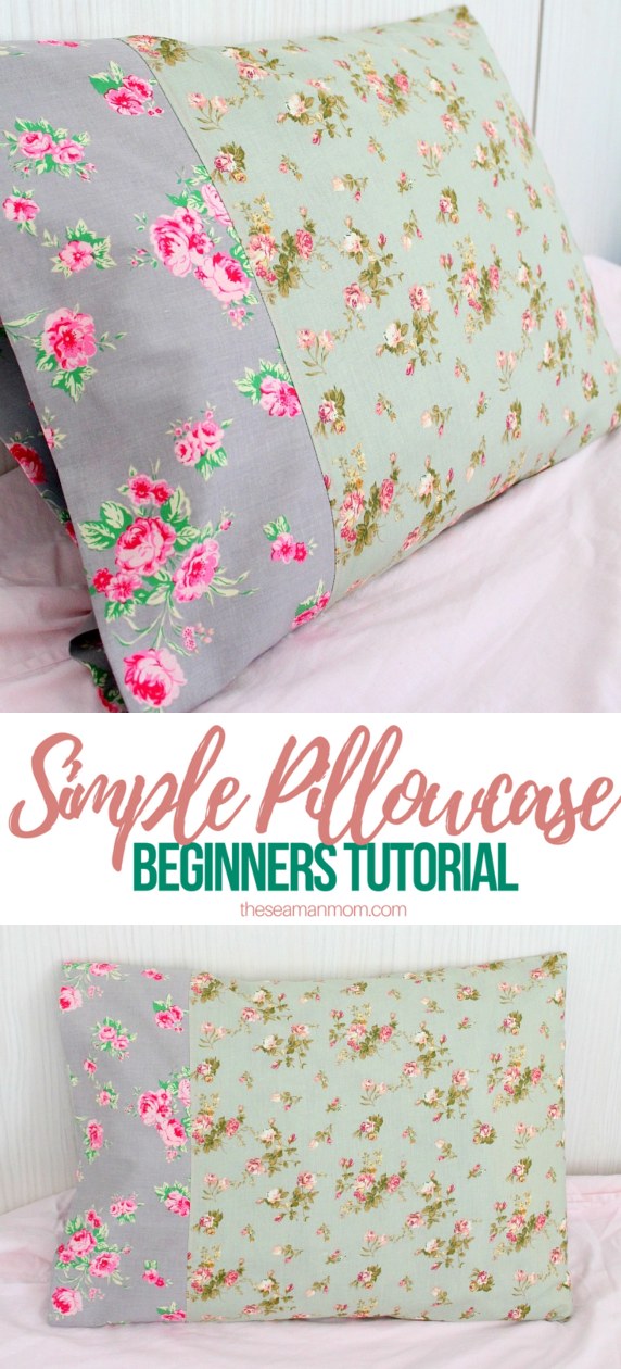 Sewing tutorial: Simple pillowcase 