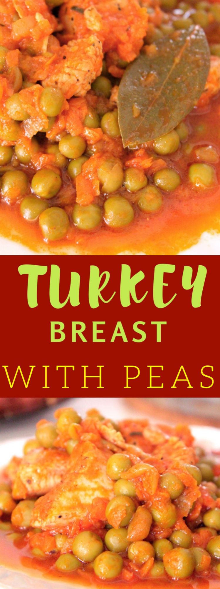 Turkey breast with peas
