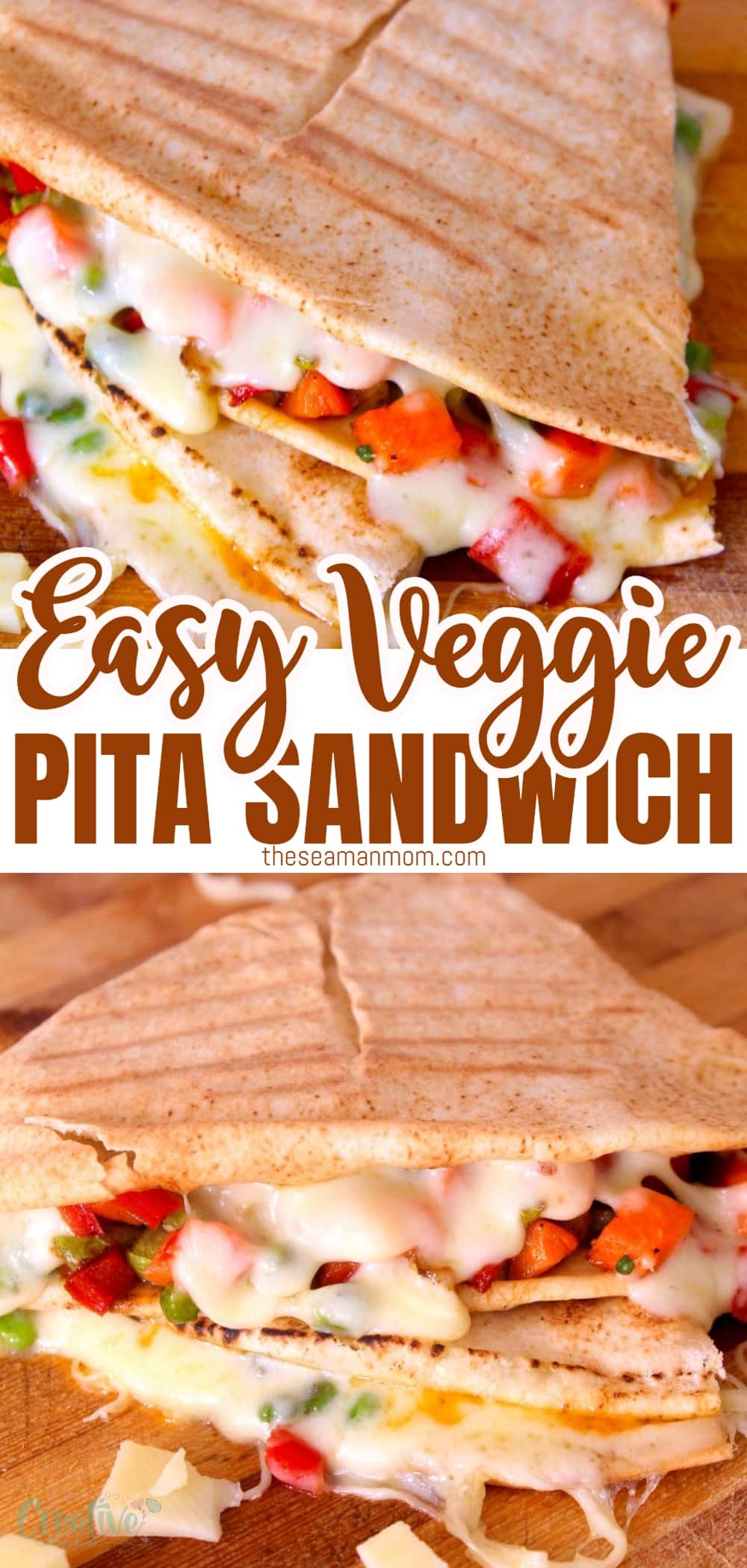 If you're looking for a quick and delicious meal idea for dinner or lunch on the go, give this incredibly easy pita sandwich a try! These vegetarian pita pockets are loaded with healthy vegetables and cheese, and they're packed with amazing flavor! via @petroneagu