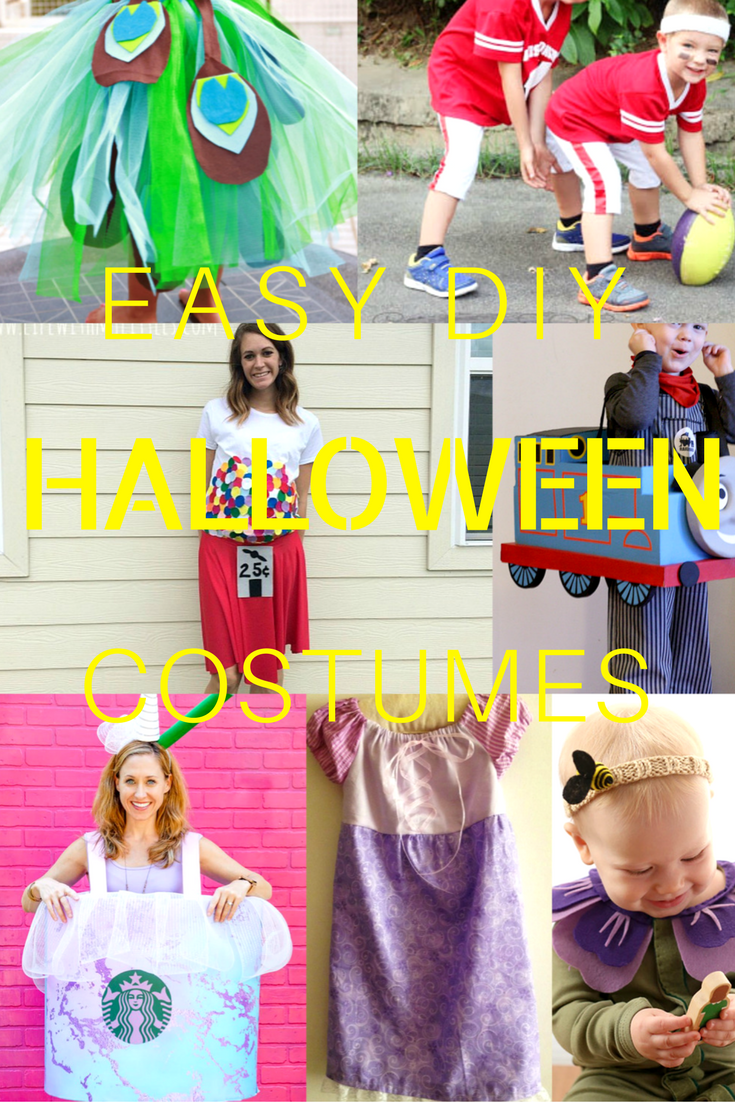 Put together an amazing Halloween outfit for yourself and the whole family with these brilliant DIY easy Halloween costumes! Easy peasy to make and so much fun to wear!