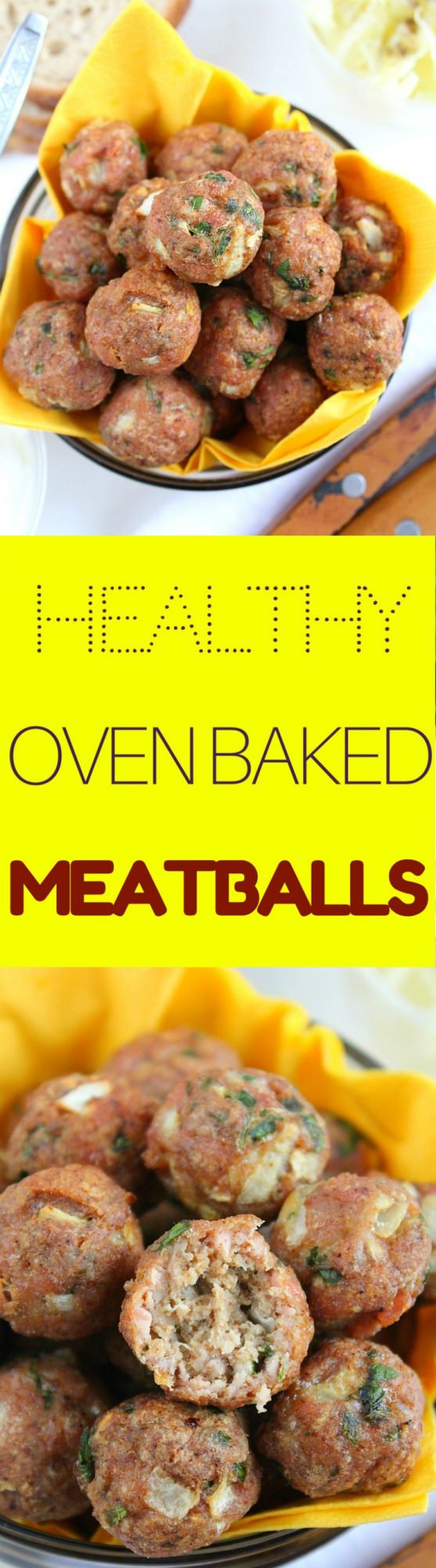 Healthy Baked Meatballs