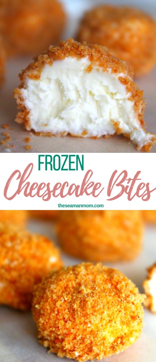 Frozen cheesecake bites