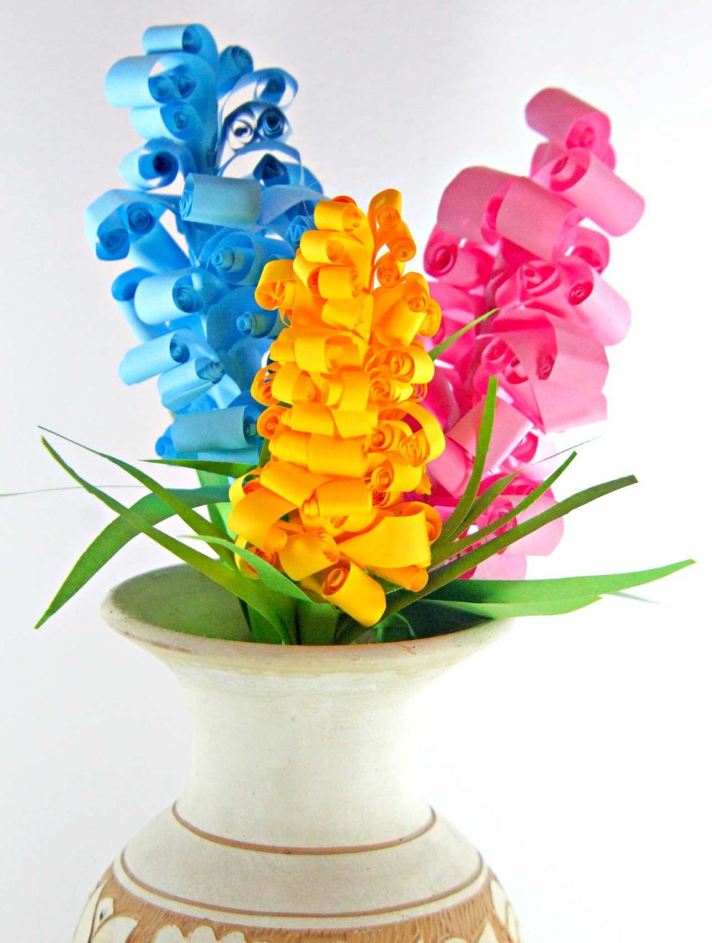 paper hyacinth flowers