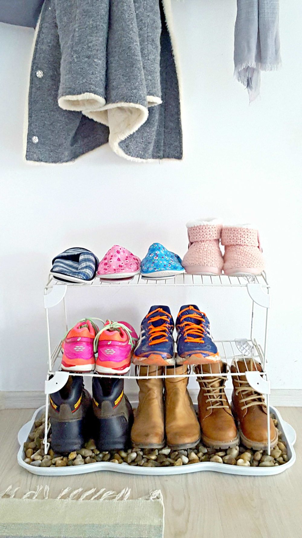 Diy hanging shoe on sale organizer