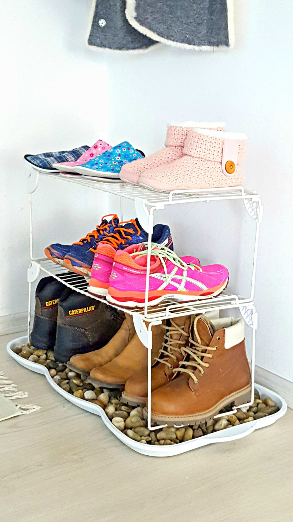 Diy shoe hotsell and boot rack