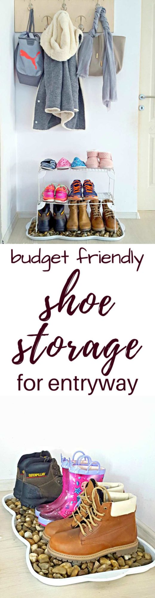 DIY shoe storage