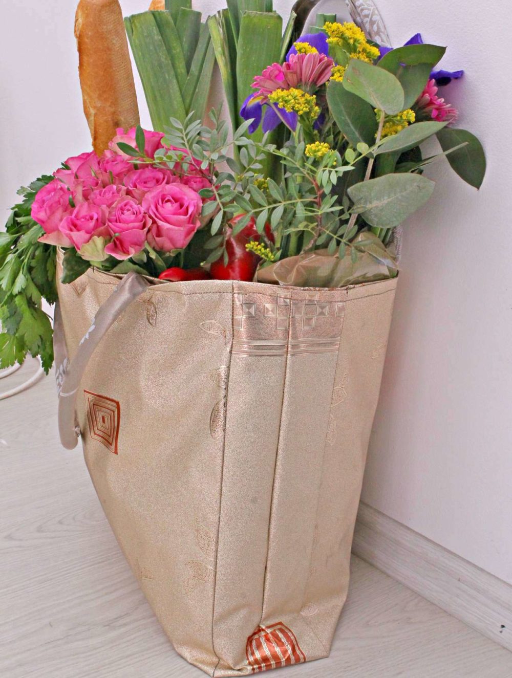 Grocery Bag Pattern, Reusable & Reversible | Easy Peasy Creative Ideas