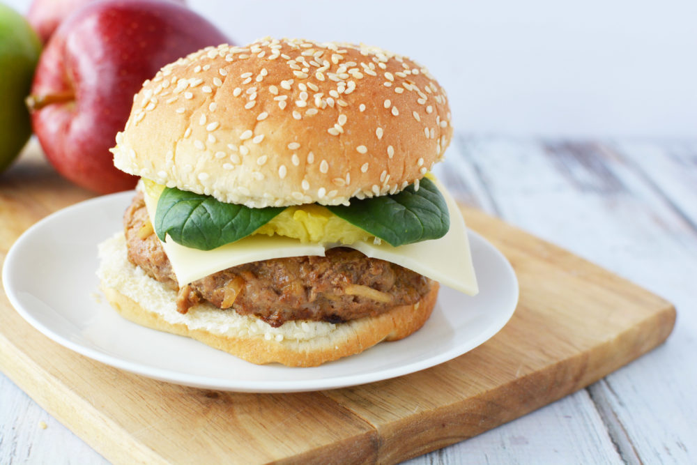 pork and apple burgers