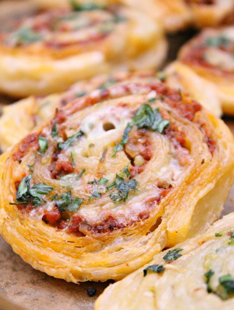 Cheesy Meat Pinwheels With Ground Beef - Easy Peasy Creative Ideas