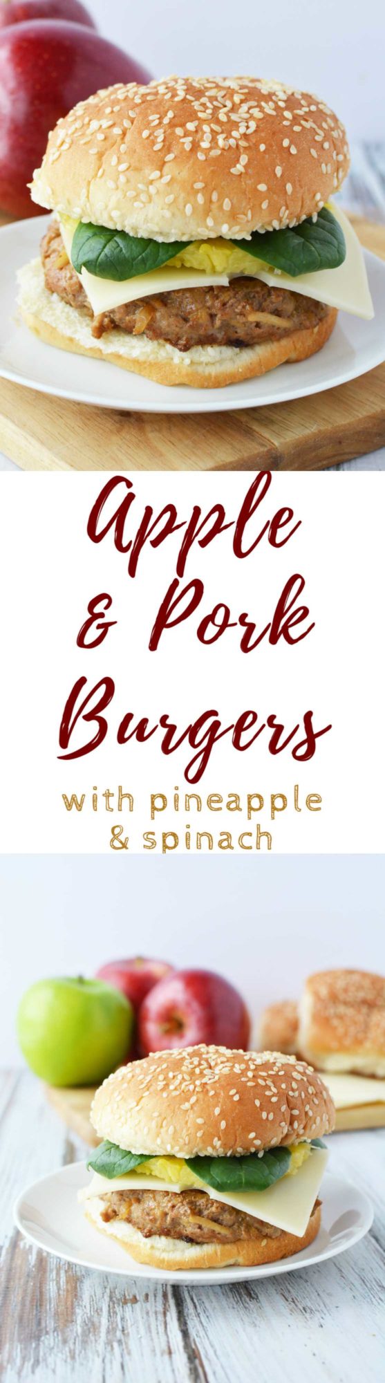 Pork and apple burger recipe