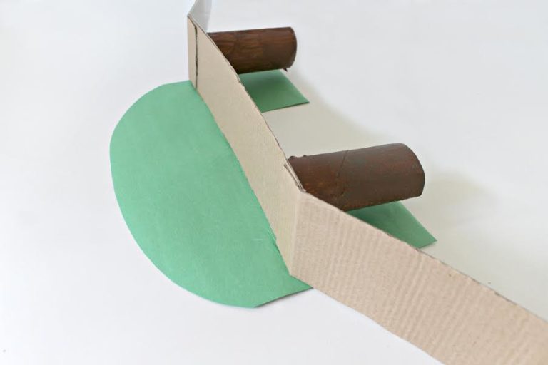 Toy Bridge And Tunnel For Cars, Fun Craft For Kids