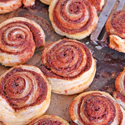 Simple Cinnamon Rolls With Puff Pastry