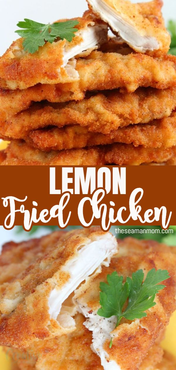 Learn to make delicious, golden, crispy chicken with this recipe for lemon fried chicken! This easy lemon chicken recipe creates tender/crispy chicken breast pieces with a lovely golden coating, great to serve with mashed, boiled or fried potatoes and a big bowl of healthy salad! via @petroneagu