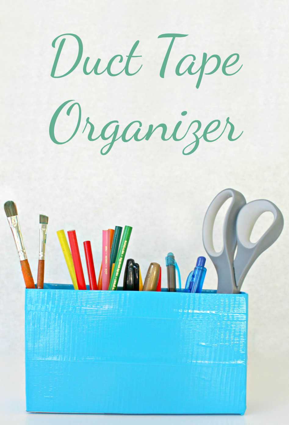 duct tape organizer using just a handful of supplies you most likely have on hand!