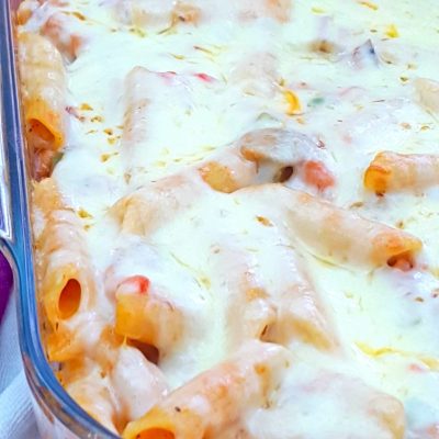 Creamy Baked Pasta With Ham & Veggie