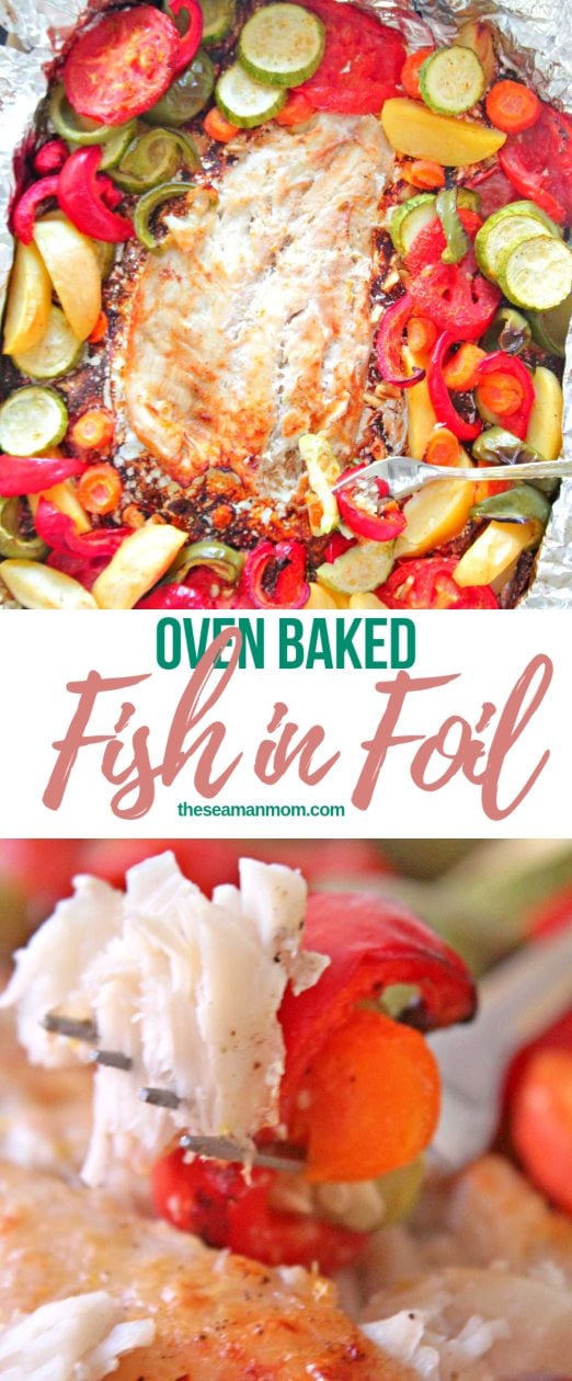 Baked fish in foil