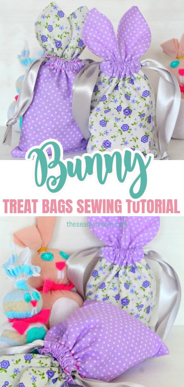 Bunny Bag Pattern For Treats Or Gifts | Easy Peasy Creative Ideas