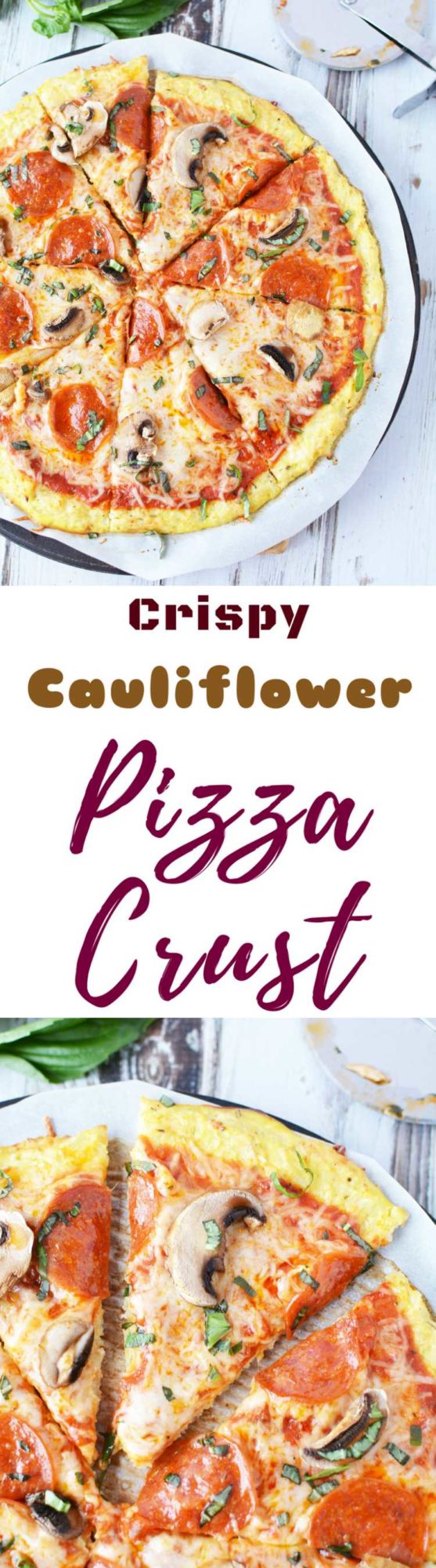 Crispy cauliflower pizza crust