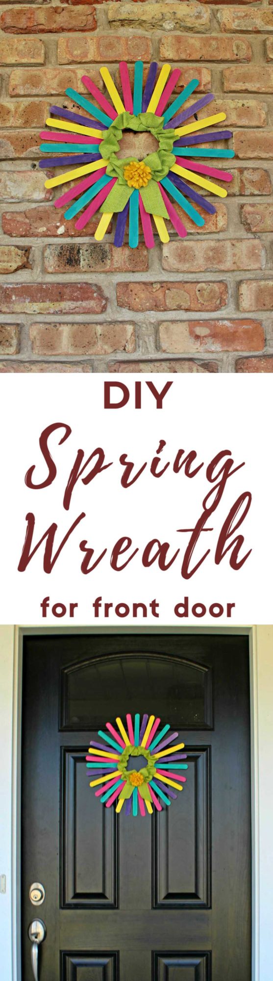 DIY spring wreath