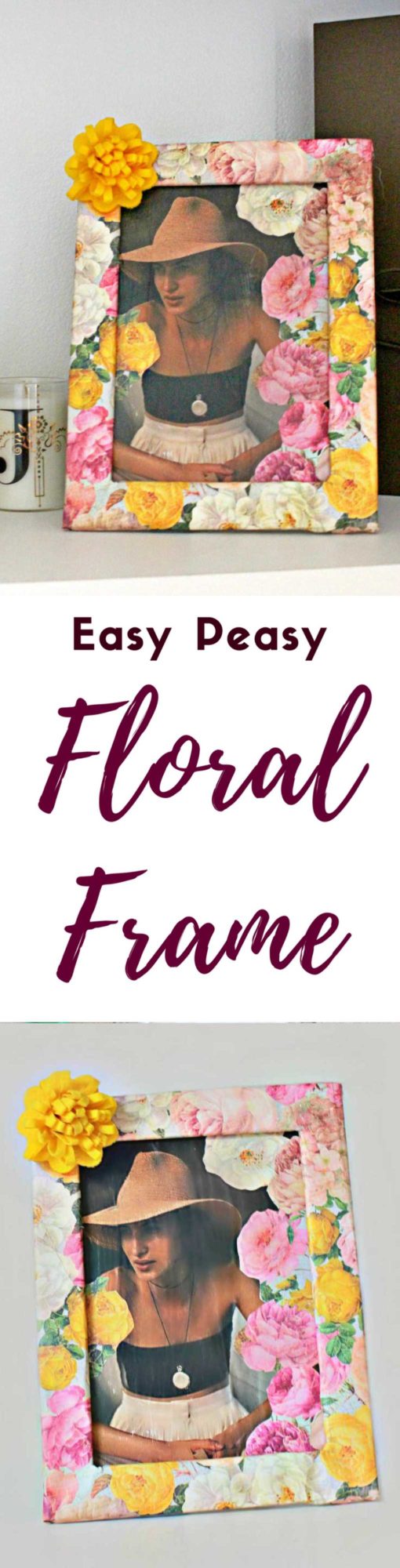 Floral picture frame