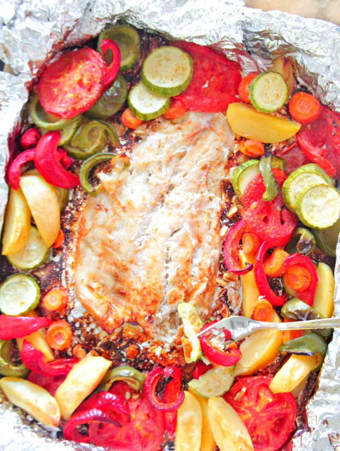 Baked Fish In Foil With Vegetables - Easy Peasy Creative Ideas
