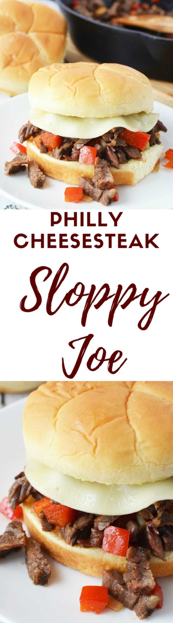 Philly cheesesteak sloppy joe